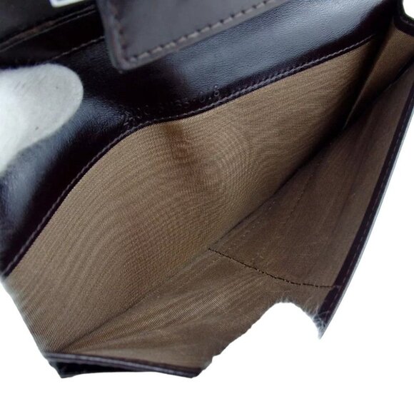 841195AM (C2) Fendi Wallet Long Zucca Dark Brown PVC - Picture 8 of 13